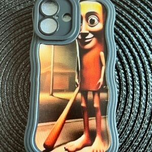 Gray Cartoon Character Phone Case